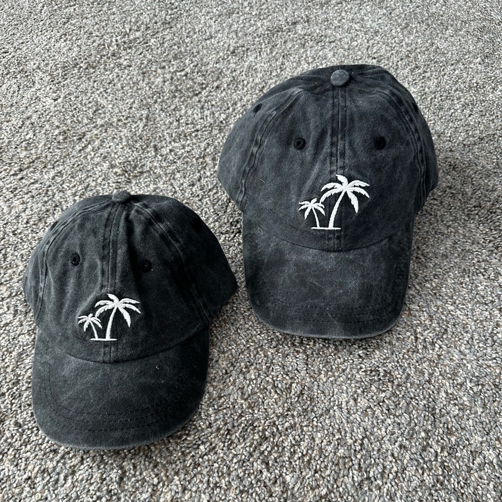 Mommy and me matching beach hats